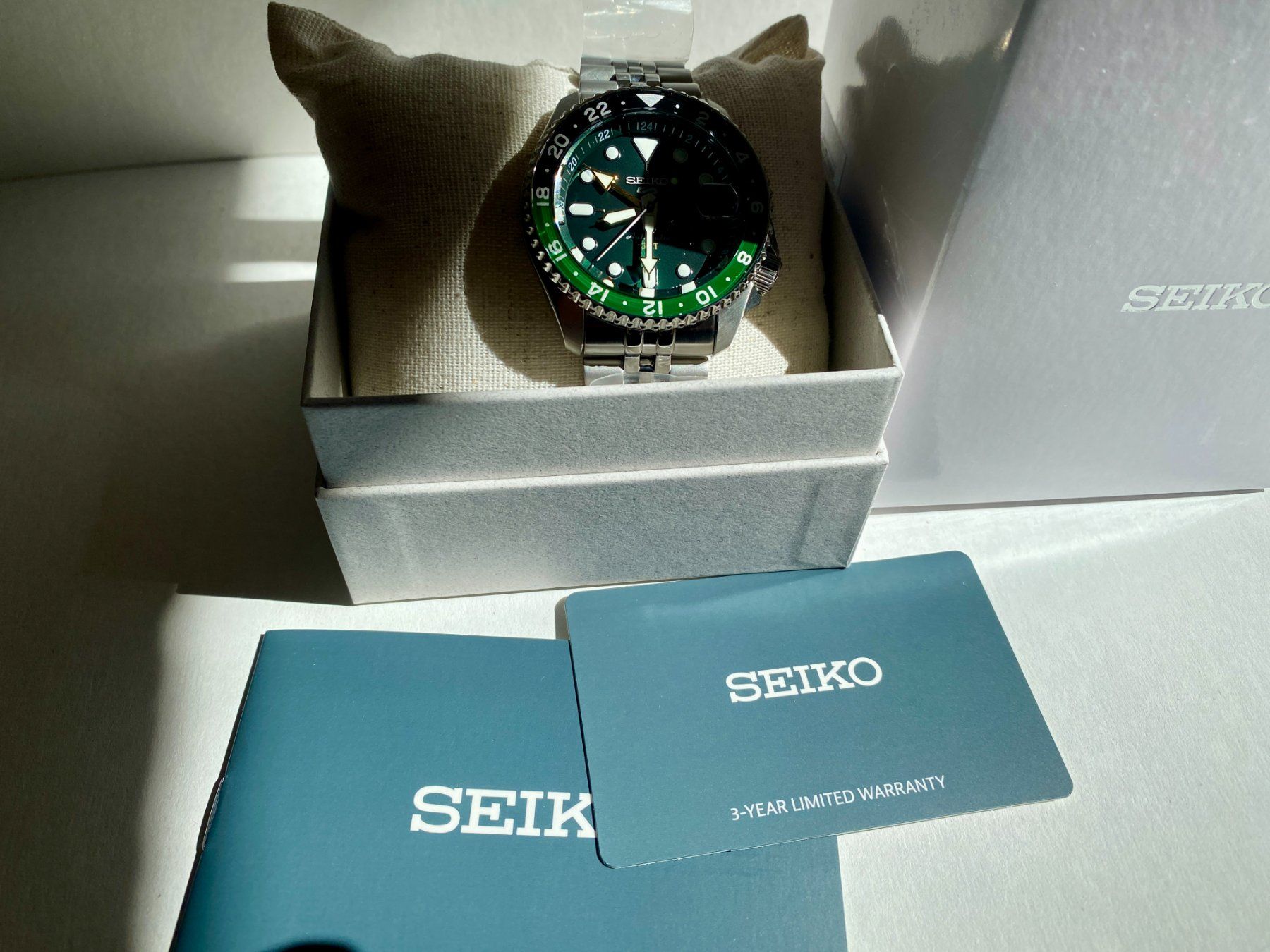 Seiko Orologi: Seiko SSK GMT Deep Green New ! – Nuovo (secondo la descrizione) da Genthod venduto da Fejmeo 3