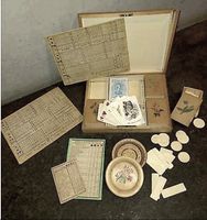 🎲♣️♦️wunderschönes,antikes Spiel um 1848♠️♥️😃