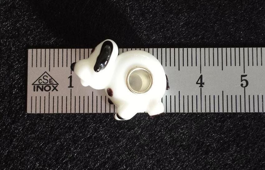 Perle (finte): Lampwork Hund-Glasperle Glass bead – Nuovo (secondo la descrizione) da Langenthal venduto da flowersNbirds 4