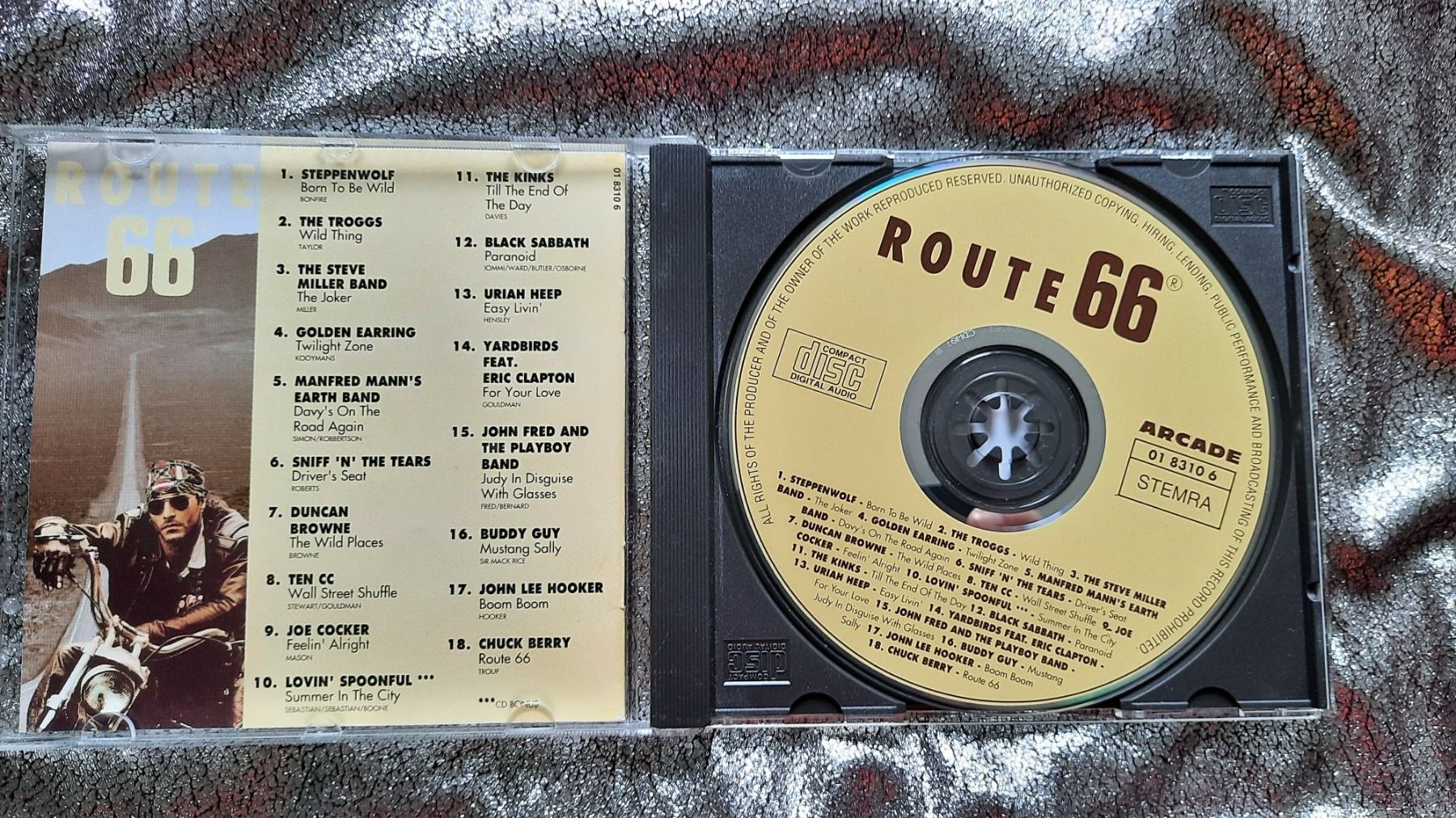 CD: ROUTE 66 (Rock compilation) – Usato da Lausanne venduto da BrigitteAnne 2