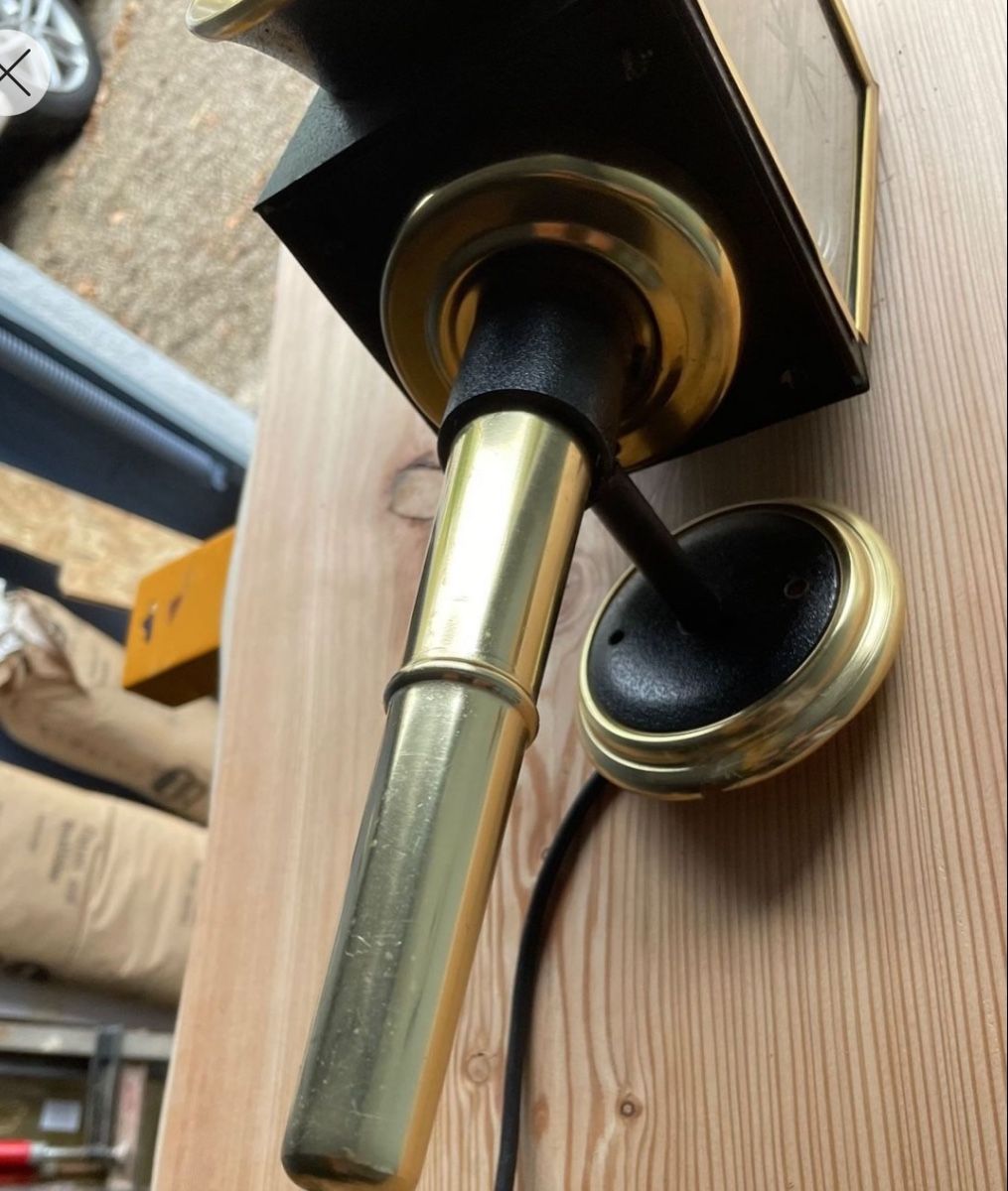 Lampade: 2 Messing  Kutschenlaternen Gold Schwarz – Usato da Rheinfelden venduto da zim_2hqc 4