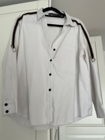 Zara Basic Hemd, weiss, Gr. M, Top Zustand, Damenbluse!