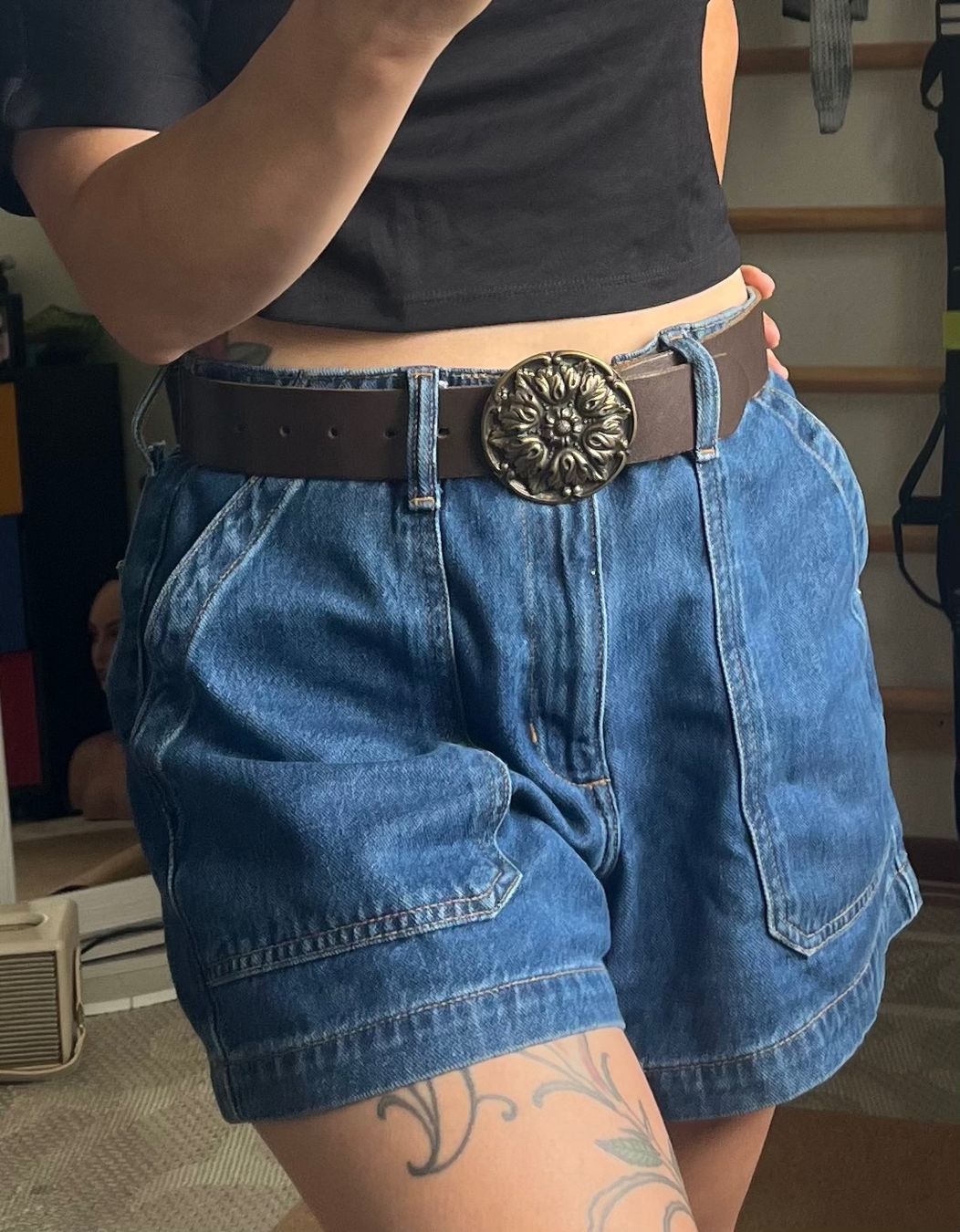 Ceintures: Ledergürtel dickes Leder Wechselschnalle Boho Mittelalter – D'occasion à Zuchwil par MLV92 1