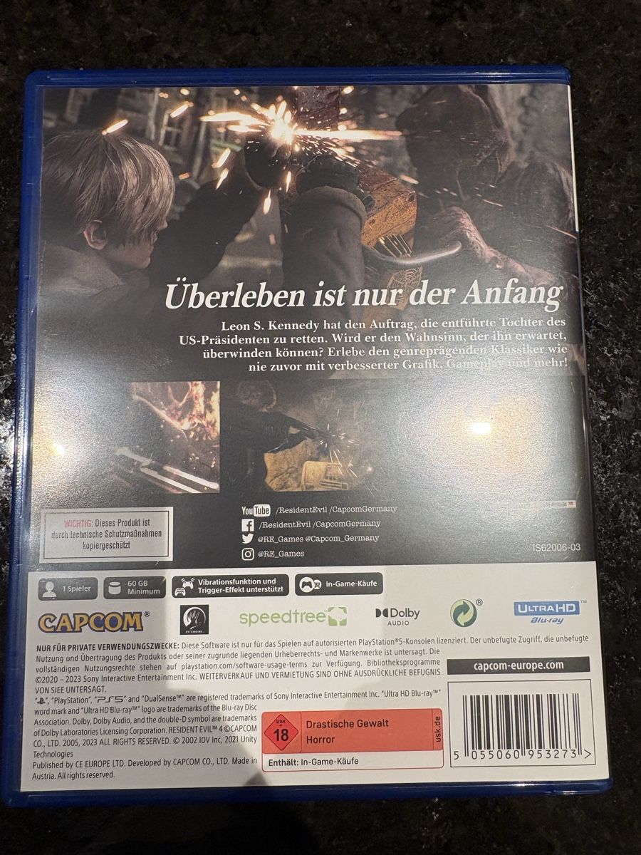 Spiele: Resident Evil 4 PS5 Spiel – Gebraucht aus Nottwil von Regis1108 1