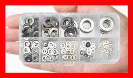 180 tlg Set mit Unterlagscheiben M10 M8 M6 M5 M4 M3 M2.5 M2