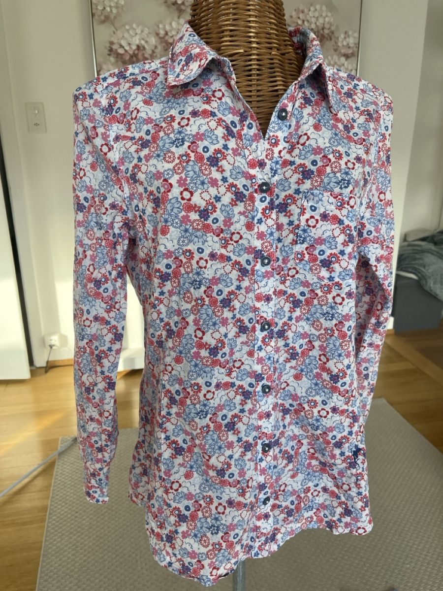 Emily van den Bergh Camicette: Bluse mit Blumenmuster, Emily van den Bergh, S/M – Usato da Solothurn venduto da Bobesch08 2