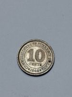 Pièce 10 Cents Malaisie 1948 King George VI état usagé
