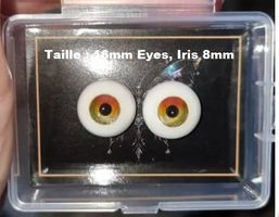 Yeux BJD 16mm, puppe puppen doll poupée