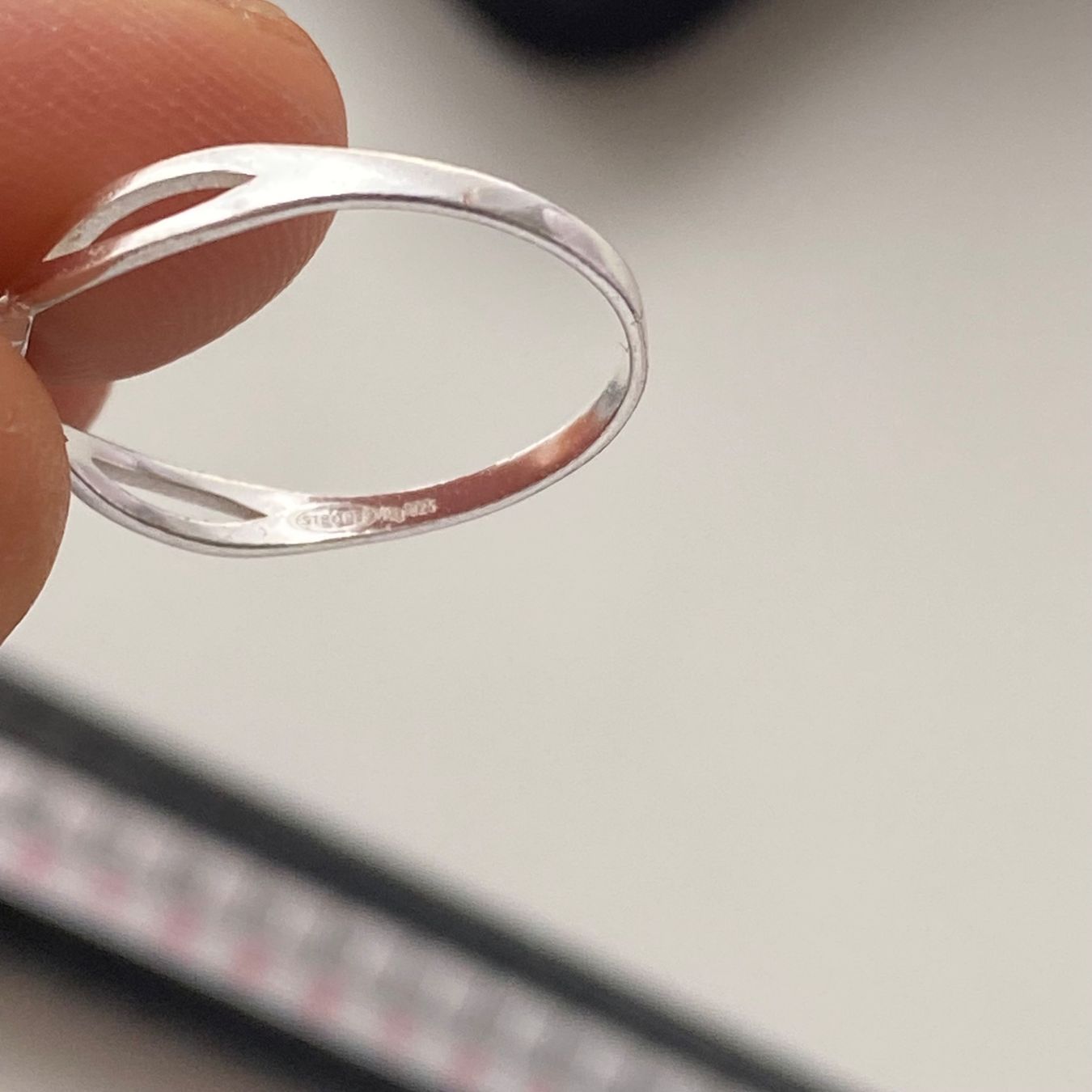 Anelli: Silber 925 Solitär Band Ring – Usato da Givisiez venduto da dor_xb9k 2