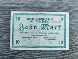 Deutschland Notgeld, Passau 10 Mark 1918 !!!!!