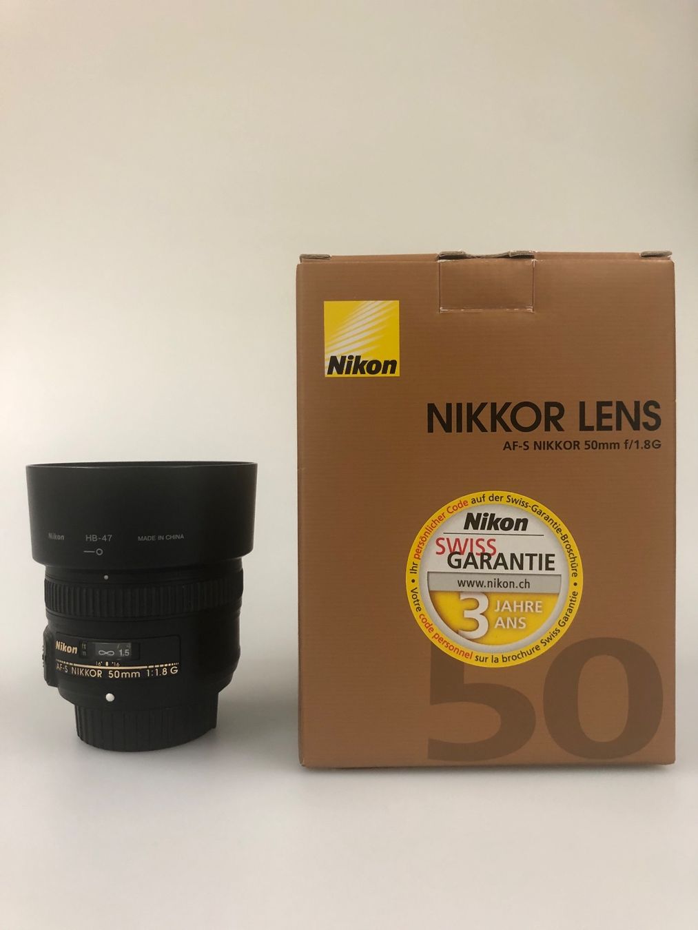 Nikon Obiettivi: Nikon 50mm F1.8 – Nuovo e nell'imballaggio originale da Gebenstorf venduto da HQ-Gemstones 2