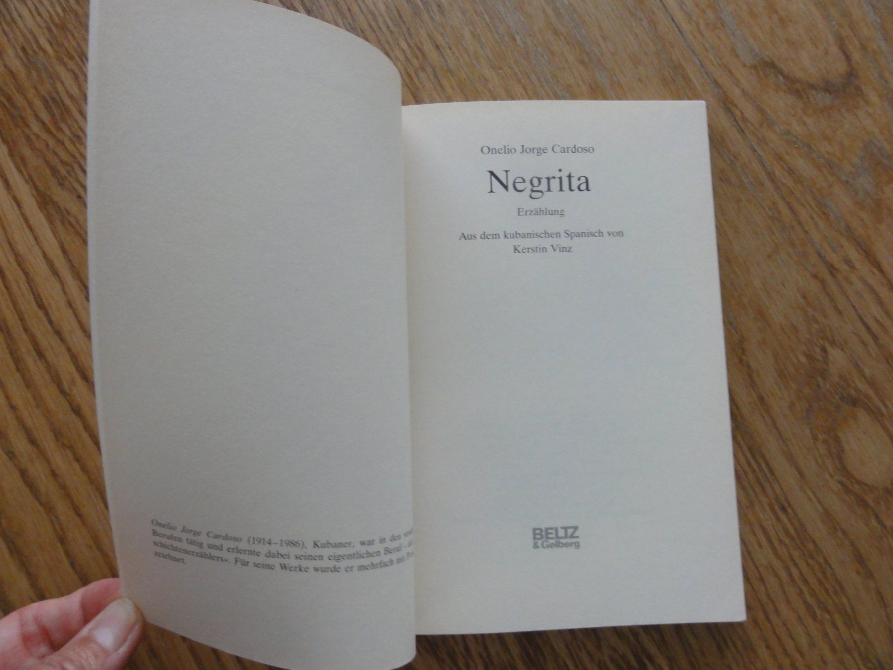 Libri: Negrita, Onelio Jorge Cardoso – Nuovo e nell'imballaggio originale da Riedholz venduto da Taweva 1