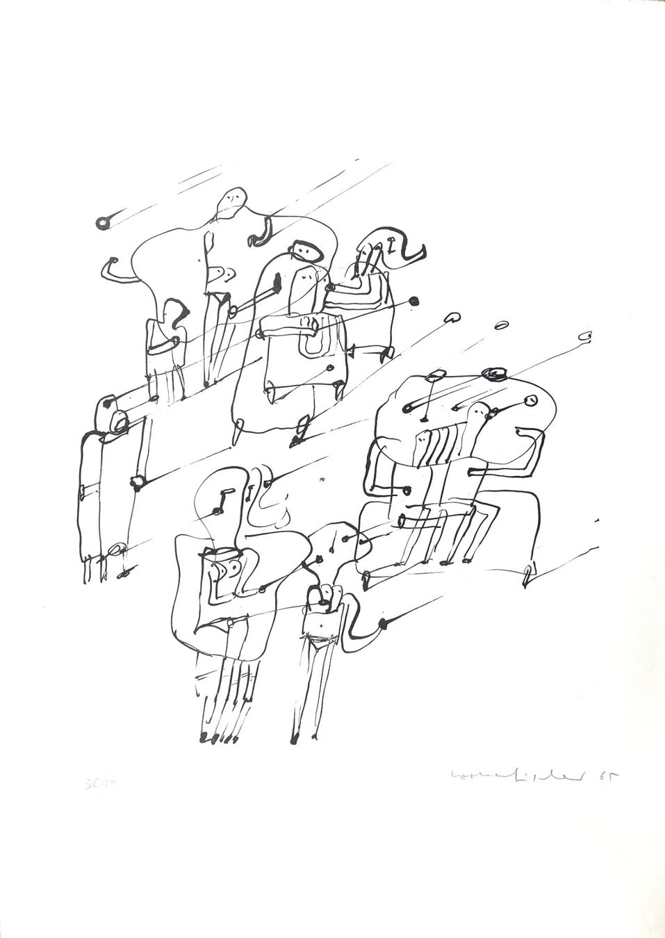 Grafica & Litografie: Lothar Fischer, Lithografie 1965 – Nuovo (secondo la descrizione) da grenchen venduto da Belarte