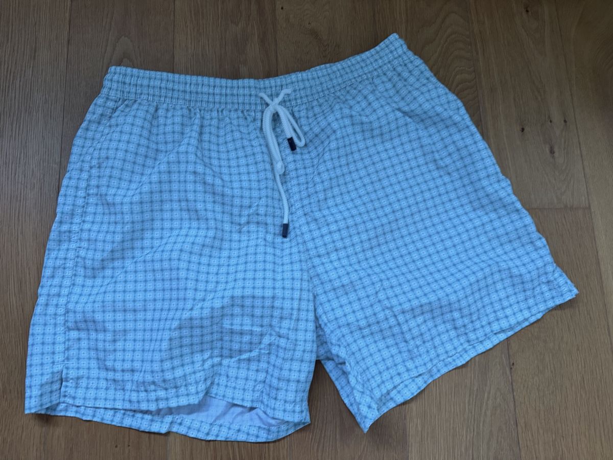 Costumi da bagno: FEDELI Herren Badehose Microfiber Check Grösse XL – Usato da Oberwil b. Zug venduto da hallihallo12