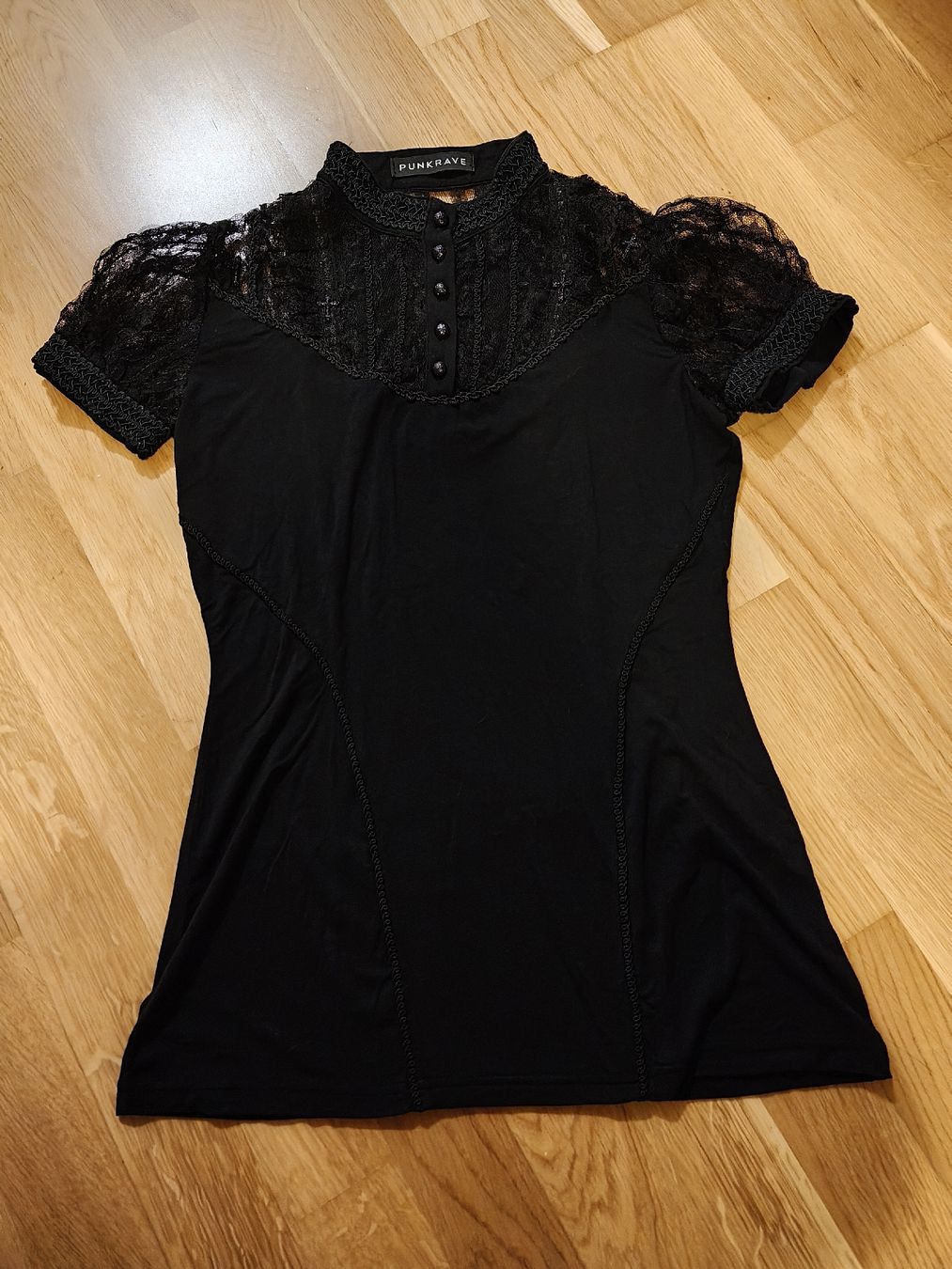 Blusen: Punkrave Bluse schwarz Grösse S/M – Gebraucht aus Zeglingen von Vanillacoke