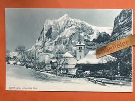 Winterliche Ansichtskarte Grindelwald, unbeschrieben!