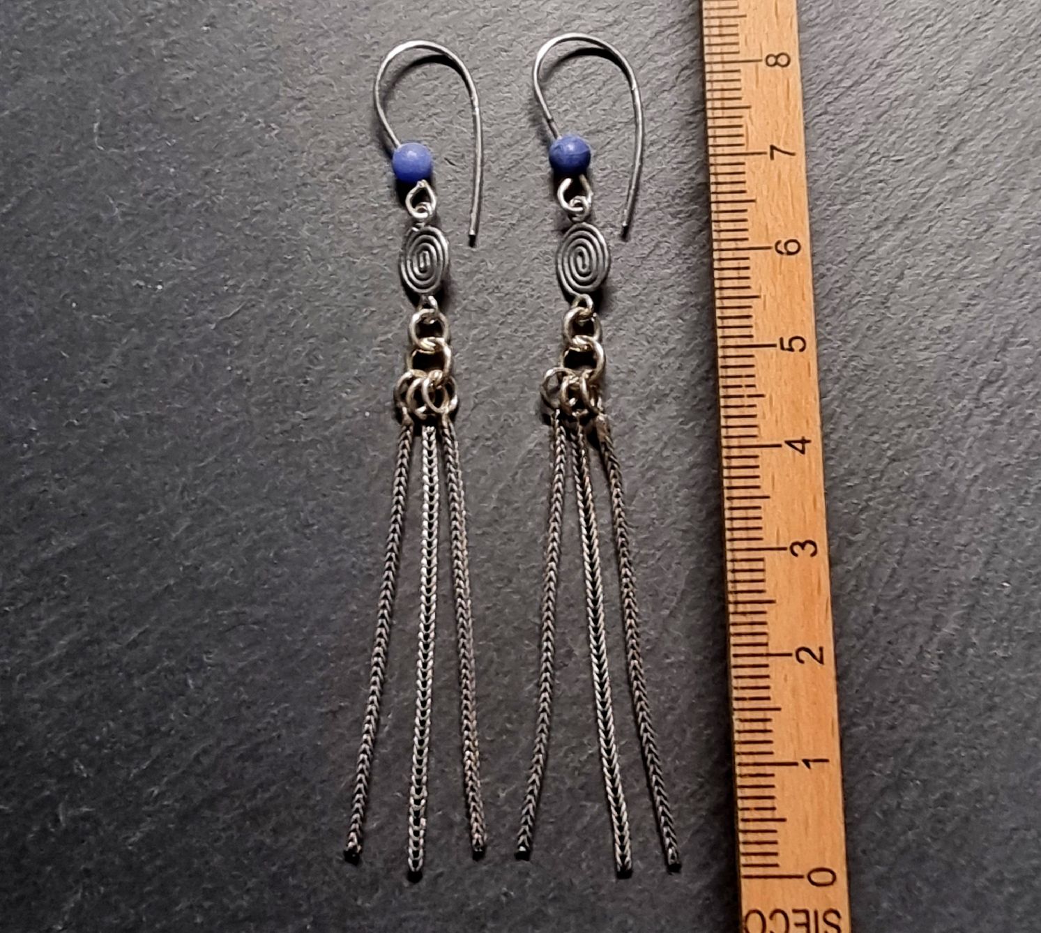 Orecchini pendenti & Orecchini a lobo: Boucles d'oreilles argent 925 lapis-lazuli – Nuovo (secondo la descrizione) da Veyrier venduto da Leilazizou 1