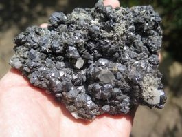 Bleiglanz mit Zinkblende und Quarz von Peru 466 gr.