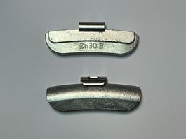 Auswuchtgewichte für Stahlfelgen, Zink, 30g., 25-tlg.