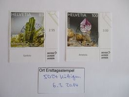 Voll Ort Ersttagsstempel aus 5024 Küttigen