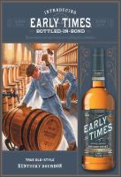 Blechschild-EARLY TIMES KENTUCKY BOURBON