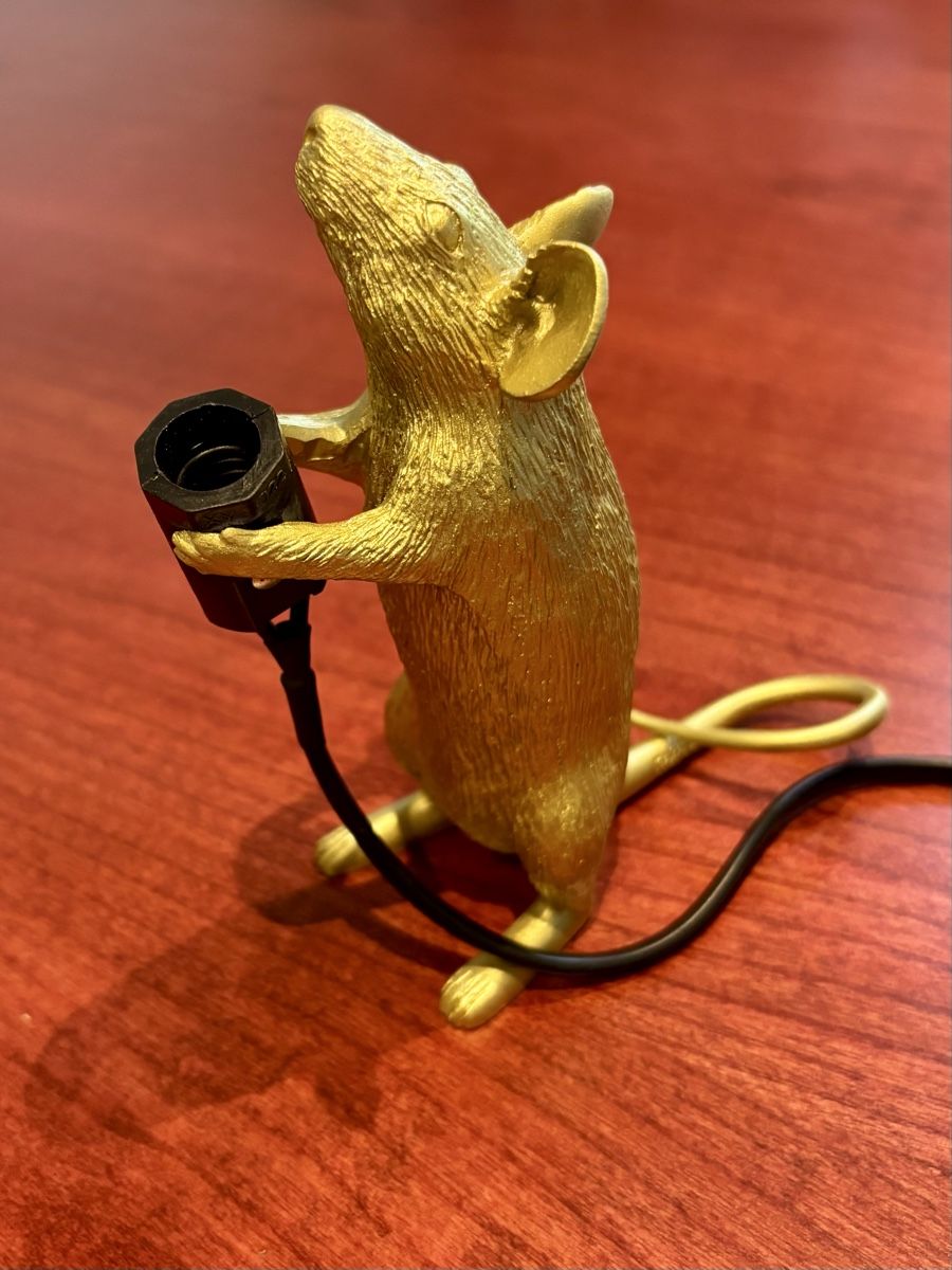 Seletti Lampade: Seletti Mouse Lamp Step in Gold – Nuovo (secondo la descrizione) da Zürich venduto da ani_wnp9 3