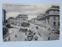 Geneve Rue du Mont-Blanc et Hotel des Postes
