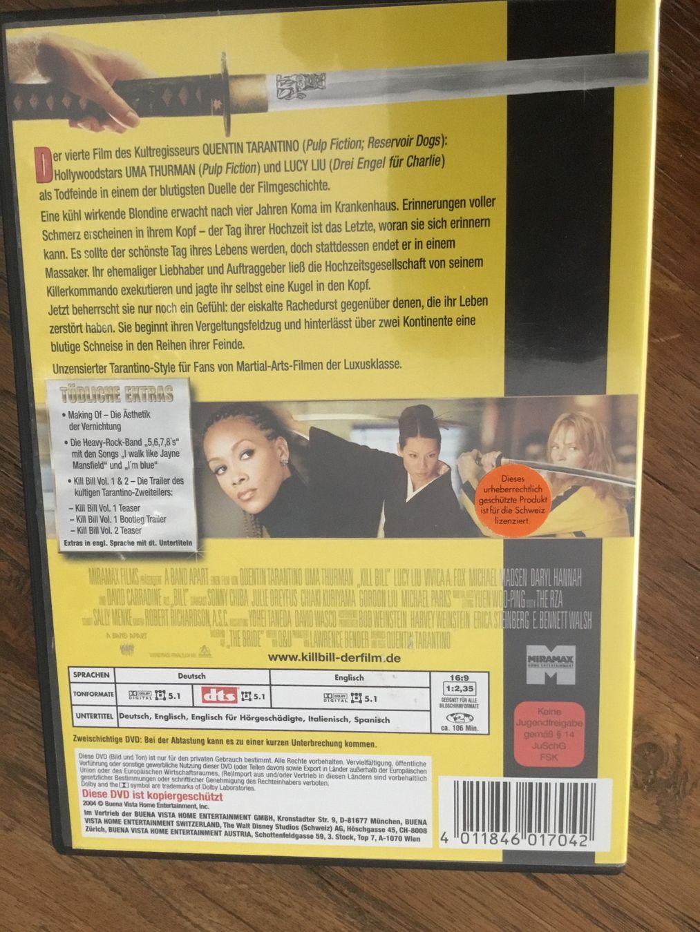 Tous les DVDs: Kill Bill Vol. 1, DVD, Kult – D'occasion à Thierachern par sweden08 1