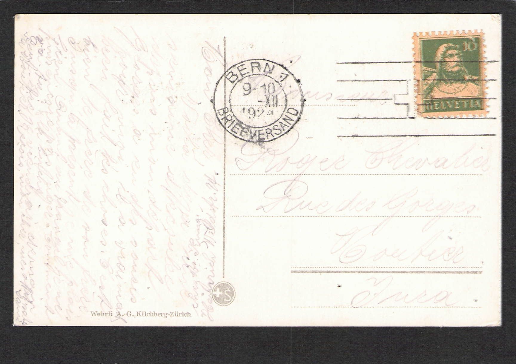 Cartoline postali: AK Bern , Telegraphendenkmal , Museum – Usato da Reichenburg venduto da ibiza18 1