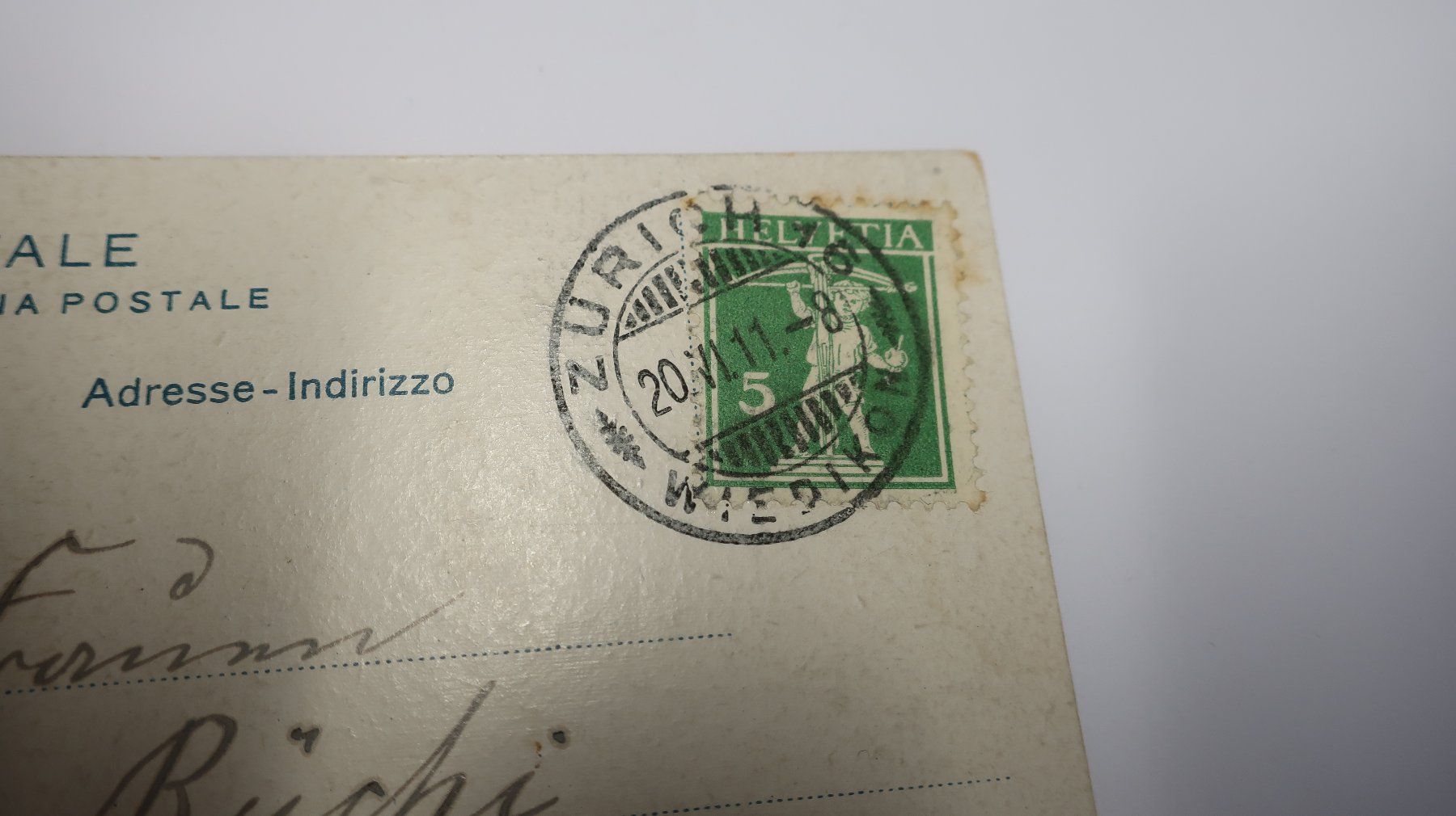 Ansichtskarten: Zürich Polytechnicum  1911 – Gebraucht aus Cormoret von Pascalll2001 4