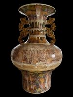 Vase décoratif chinois à glaçure rustique 45 cm