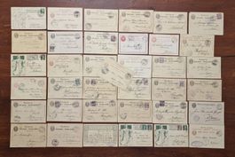36 ALTE Postkarten & Ganzsachen gelaufen - bunt gemischt +
