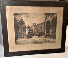 Schlosshof Schloss Heidelberg um 1900 - Schöne M. (Martin),