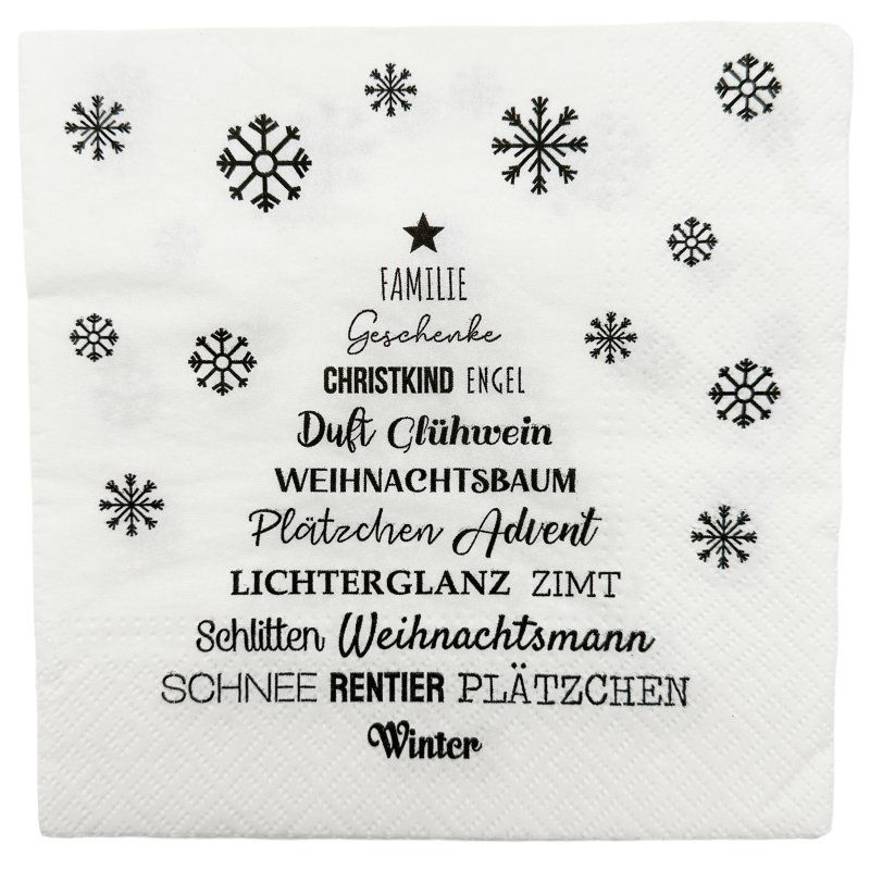 Servietten: Papier Servietten mit Aufdruck 20er Set ca. – Neu und originalverpackt aus Bonstetten von SurpriseShop