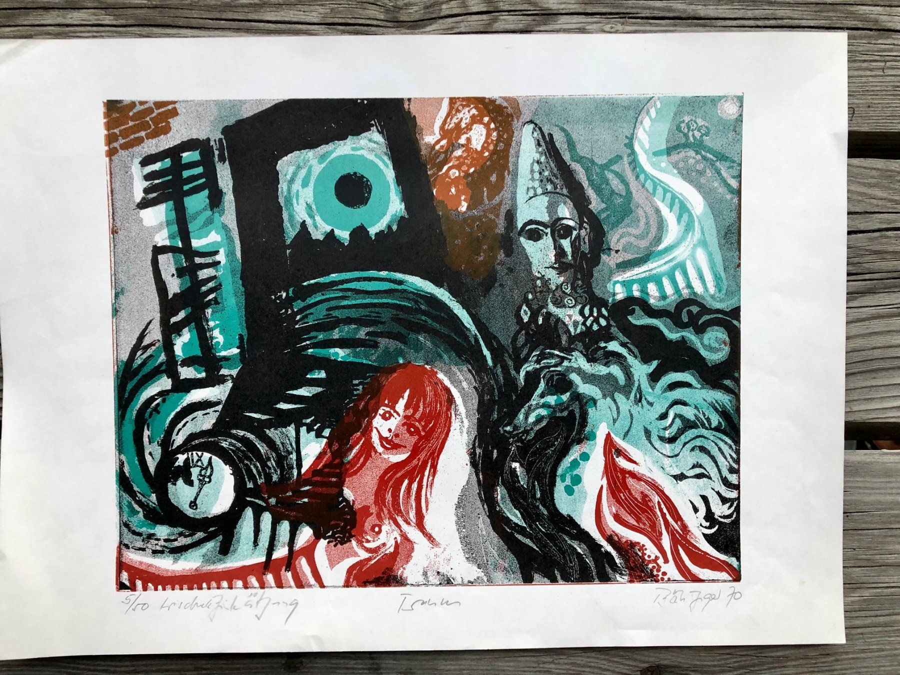 Poster & Bilder: Druck von Eugen Bänziger Winterthur 1970 – Gebraucht aus Winterthur von Barunggeli