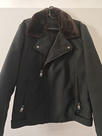 Giacca elegante Zara Man L, collo in pelliccia
