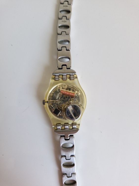 Swatch Orologi: Swatch Jugend mit grünen Streifen – Usato da Uster venduto da kulka_ 2