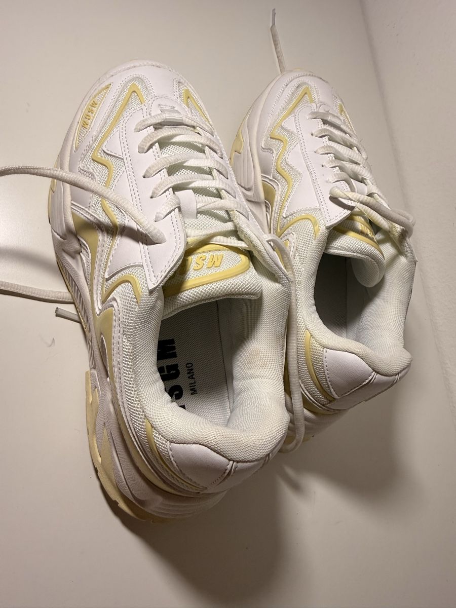 MSGM Scarpe da donna: MSGm Sneakers Damen Weiss Gelb EU 39  – Usato da Wallbach venduto da Stefanie81 3