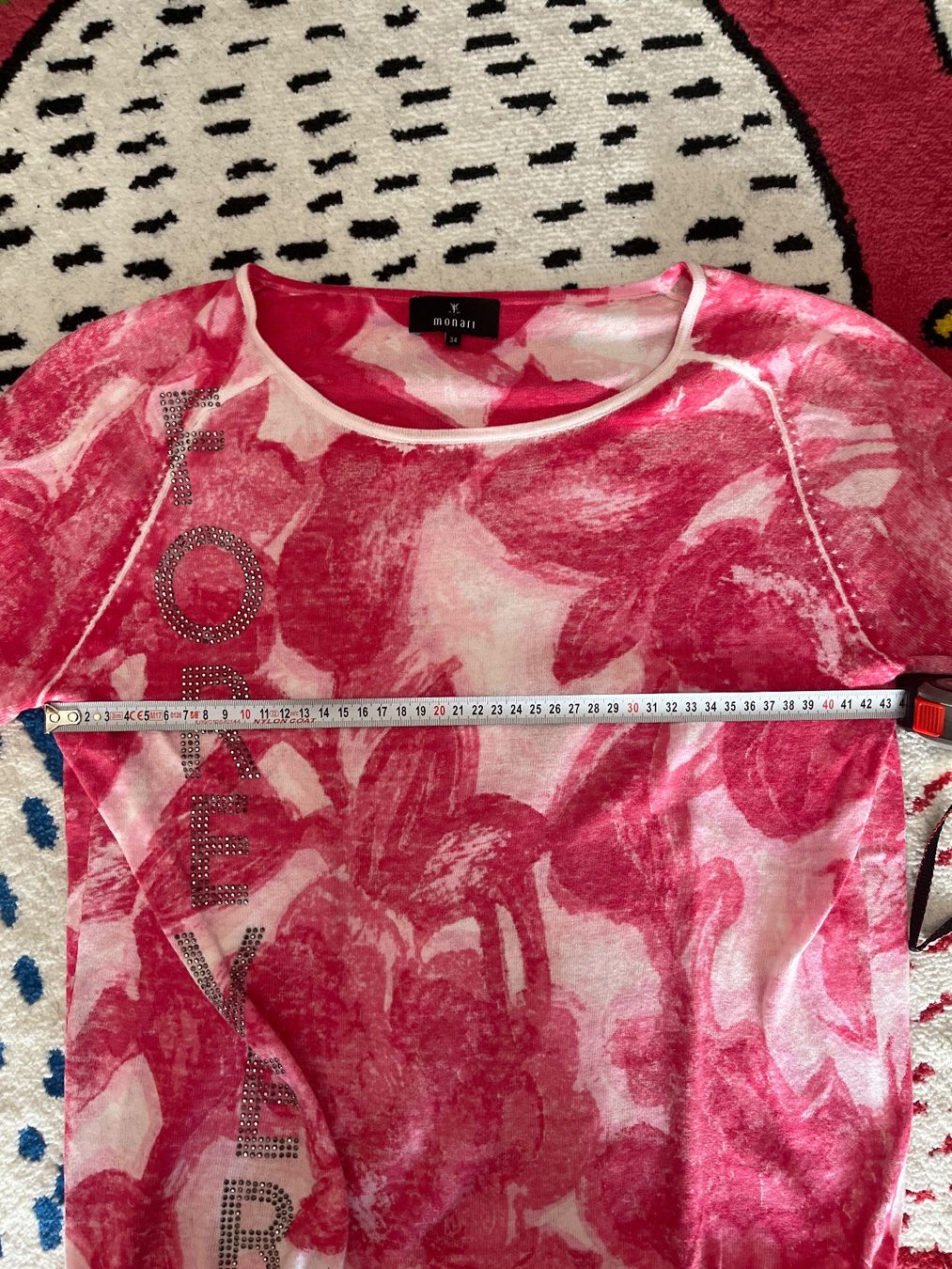 Monari Pulls & Sweat-shirts: Pullover mit Blumenmuster, Monari, 36 – D'occasion à Solothurn par Bobesch08 8
