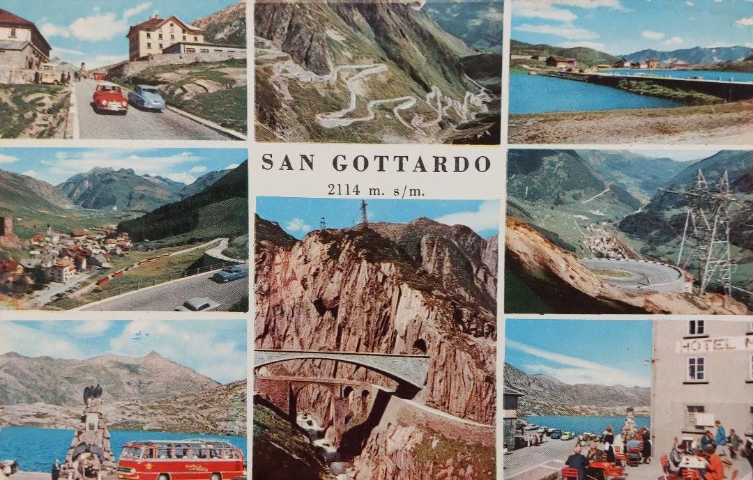 Cartoline postali: SAN GOTTARDO - 1966 – Usato da Delémont venduto da Domdom1