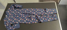 Kinder Pyjama Overall Jumpsuit Rentier, Grösse 110/116