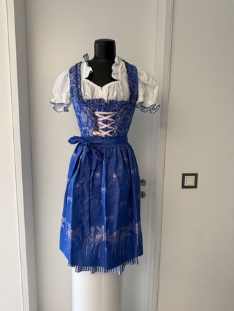 Angermaier München Dirndl Gr. 38 inkl. Bluse & Schürze