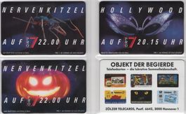 4 ungebrauchte deutsche Telefonkarten aus der S Serie