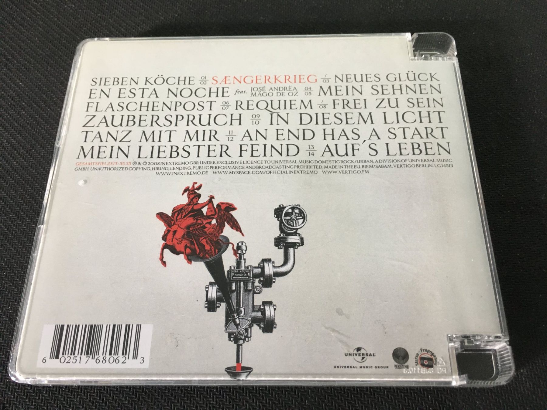 CD: In Extremo - Sængerkrieg -CD- – Usato da St.Gallen venduto da MedienJoe 2
