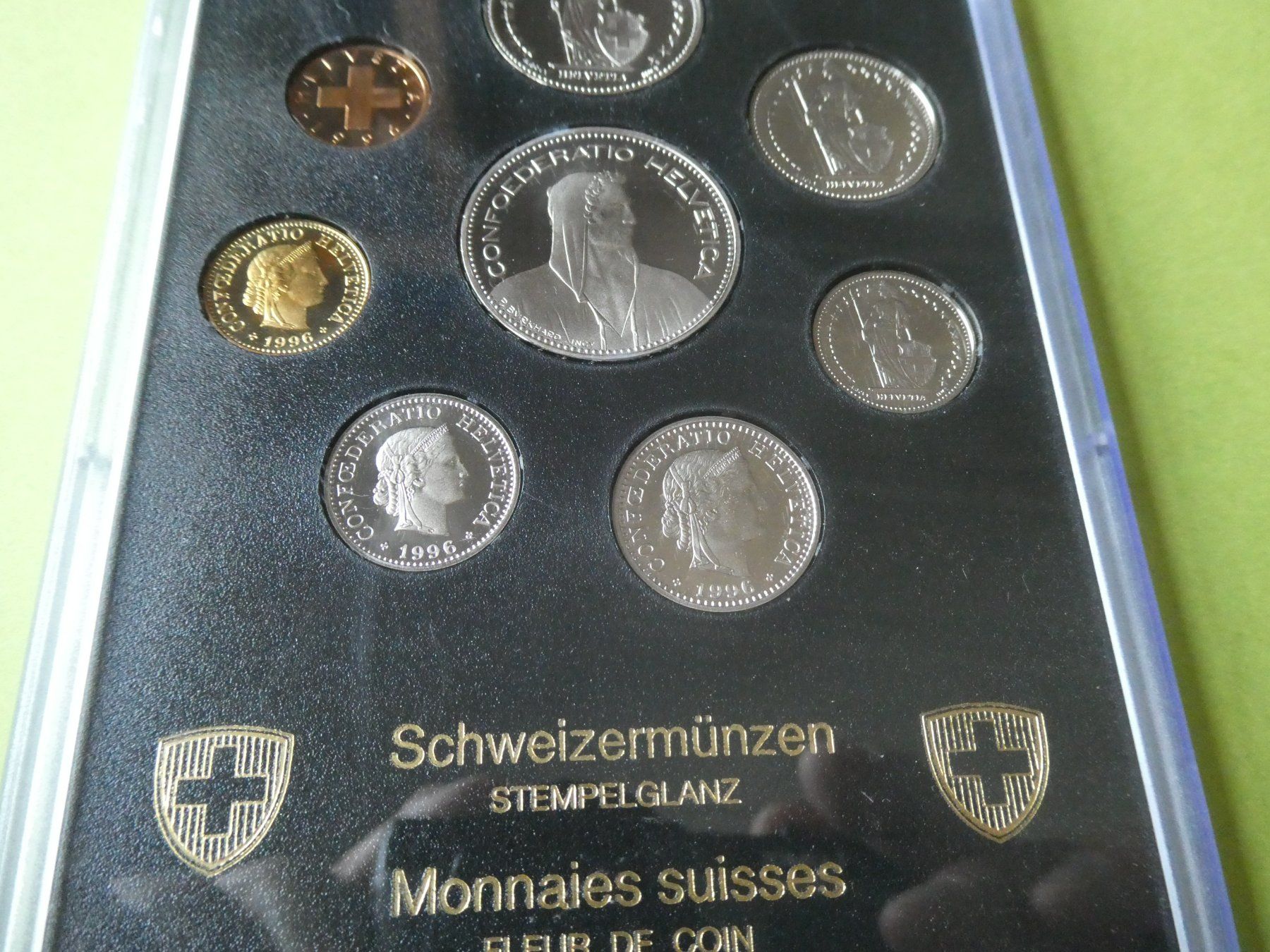 Alle Münzen: Schweiz 1996, Münzsatz  stempelglanz – Neu (gemäss Beschreibung) aus Hinterforst von Rohusri 3