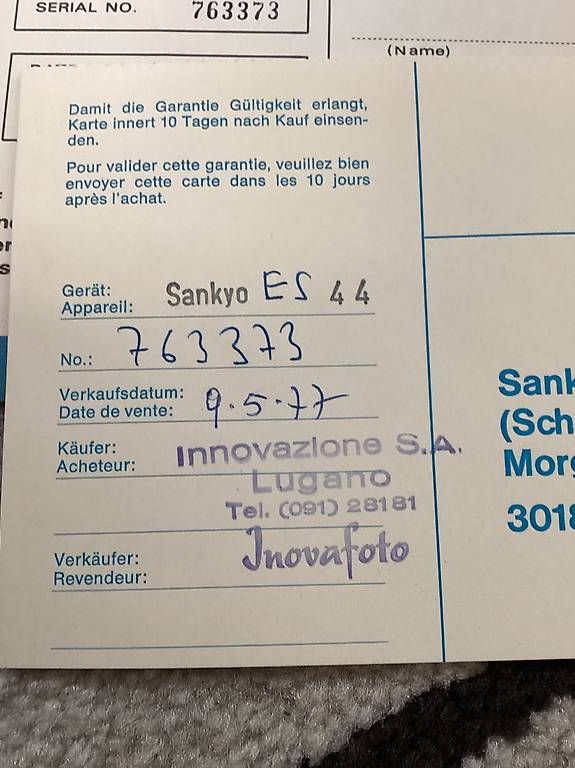 Camcorder: Sankyo ES 44/33 – Gebraucht aus Taverne von Stefano031 2