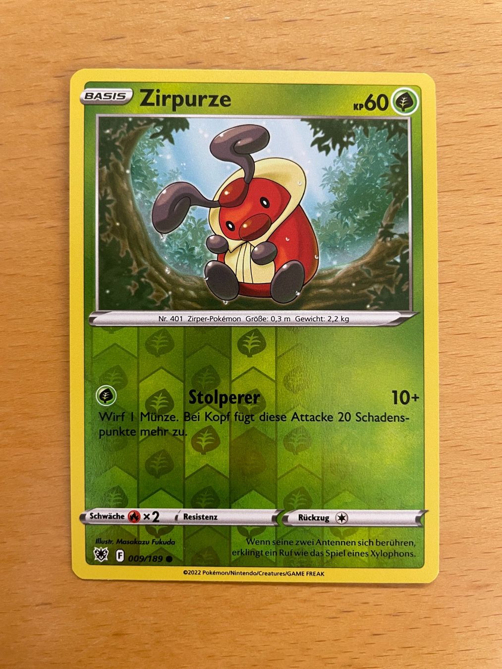 Pokémon Carte collezionabili: Pokemon Zirpurze Reverse (Versand gratis) – Nuovo (secondo la descrizione) da Chur venduto da Angerson