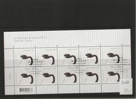 timbre 1467 feuillet de 10 timbres