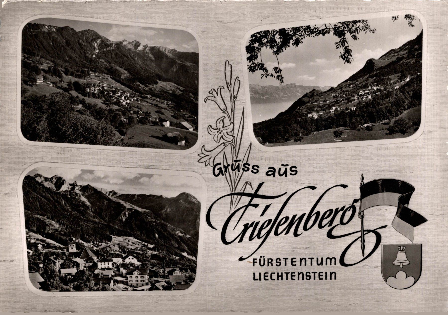Ansichtskarten: Gruss aus Triesenberg – Gebraucht aus Bronschhofen von Astore