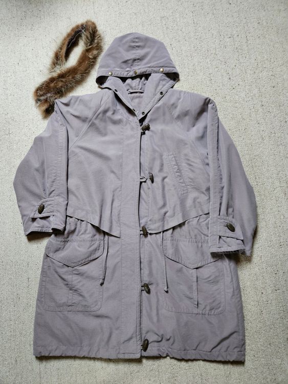 Generisch Damen Wollmantel Langer Wintermantel V-Au Produktbild-Vorschau 5